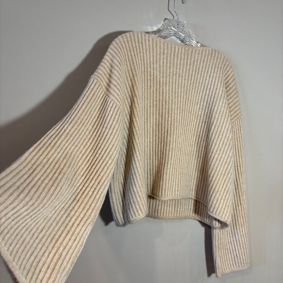 Pilcro Cashmere Ribbed Cropped Sweater by Anthropologie Size XL - Picture 8 of 9